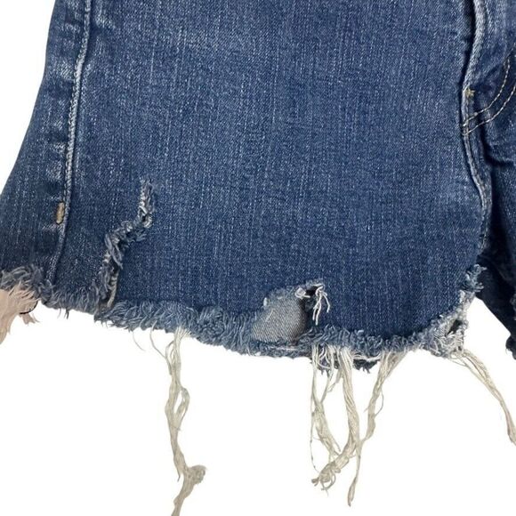 Levi’s‎ 510 Skinny Cut Off Jean Shorts Women’s 4/32” Raw Hem Denim Western Boho - Picture 4 of 6